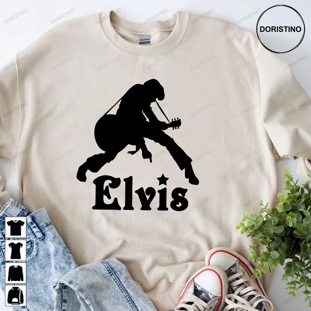 Vintage Elvis King Of Rock Crewneck Elvis Presley Elvis Gift Elvis Lyrics Elvis Movie Jailhouse Rock Vintage Tee Iegeh Limited Edition T-shirts
