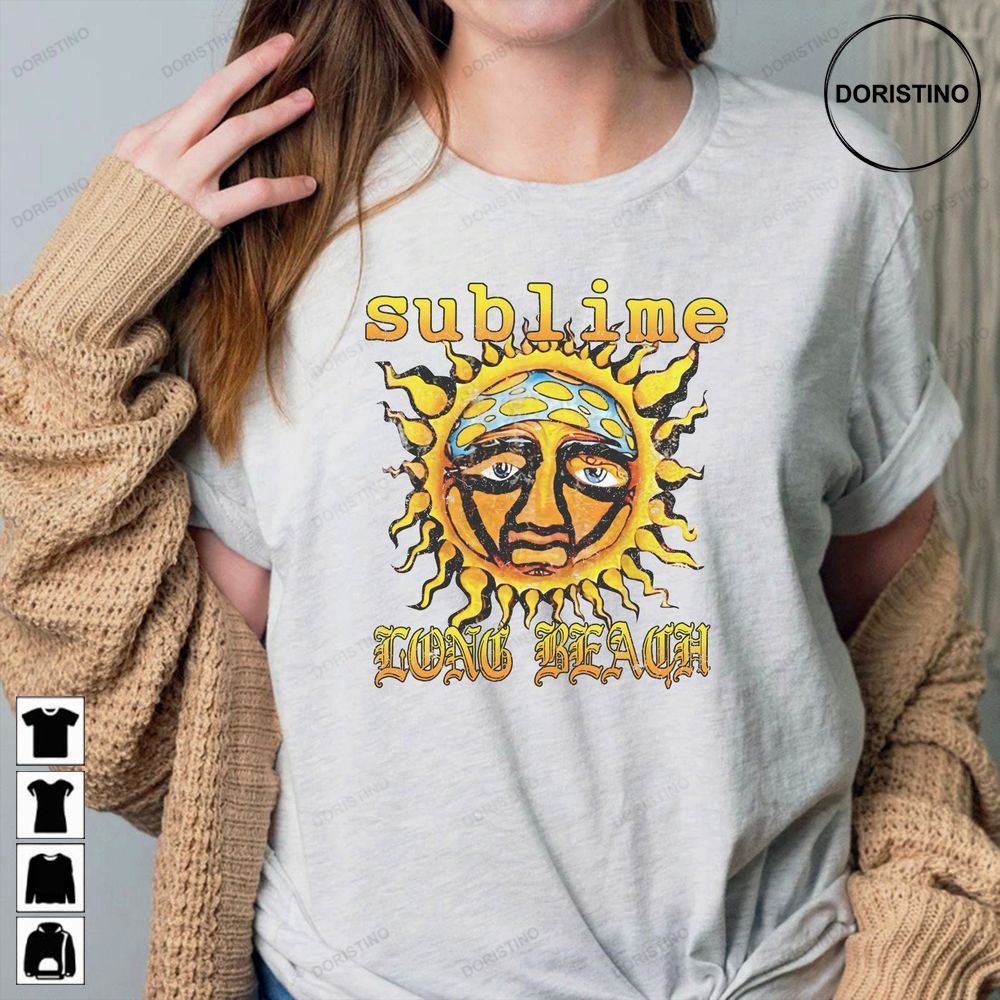 Vintage Sublime Long Beach Sublime Crewneck Sublime Sun Sublime Long Beach Aesthetic Limited Edition T-shirts