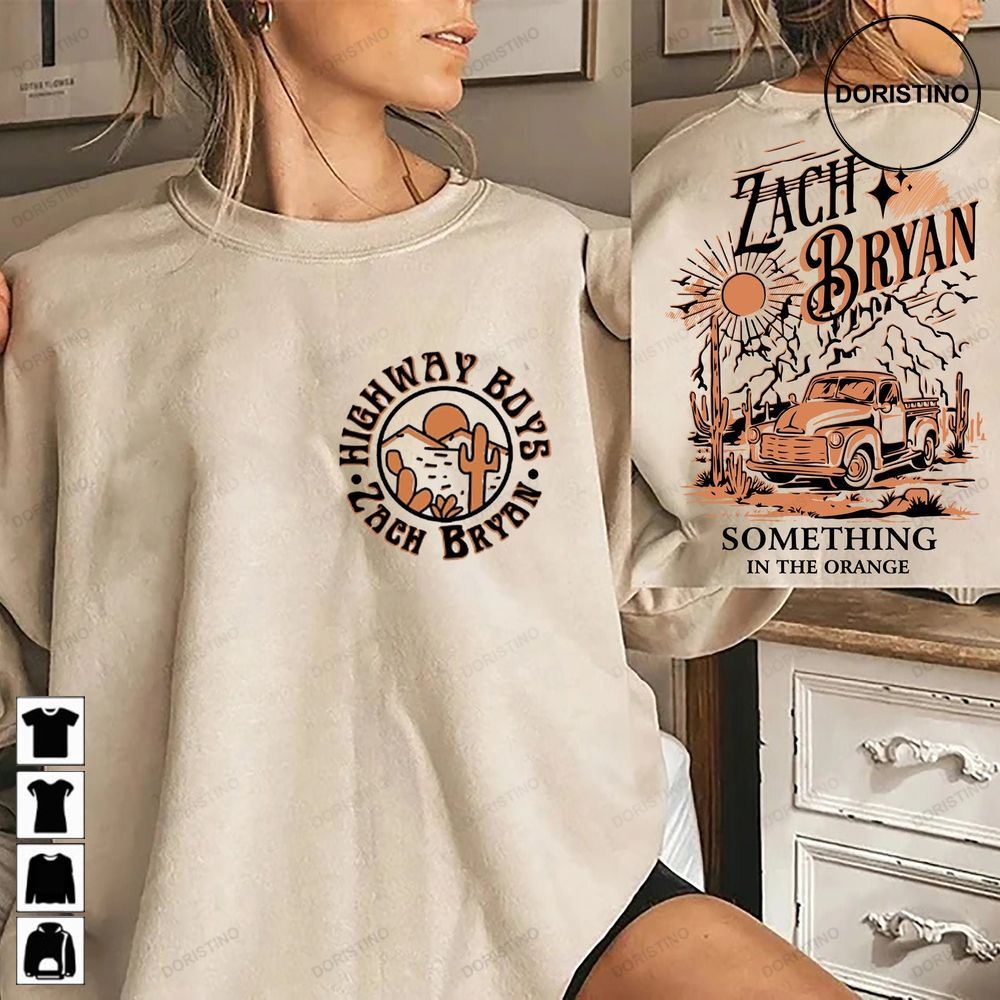 Vintage Zach Bryan Something In The Orange Pullover Country Music American Heartbreak Western Music Limited Edition T-shirts