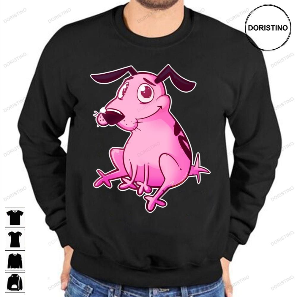 Cute Pink Courage The Cowardly Dog Awesome Shirts