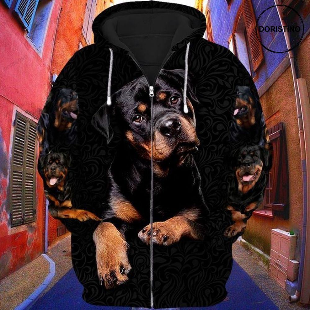 Rottweiler Dog V2 Awesome 3D Hoodie