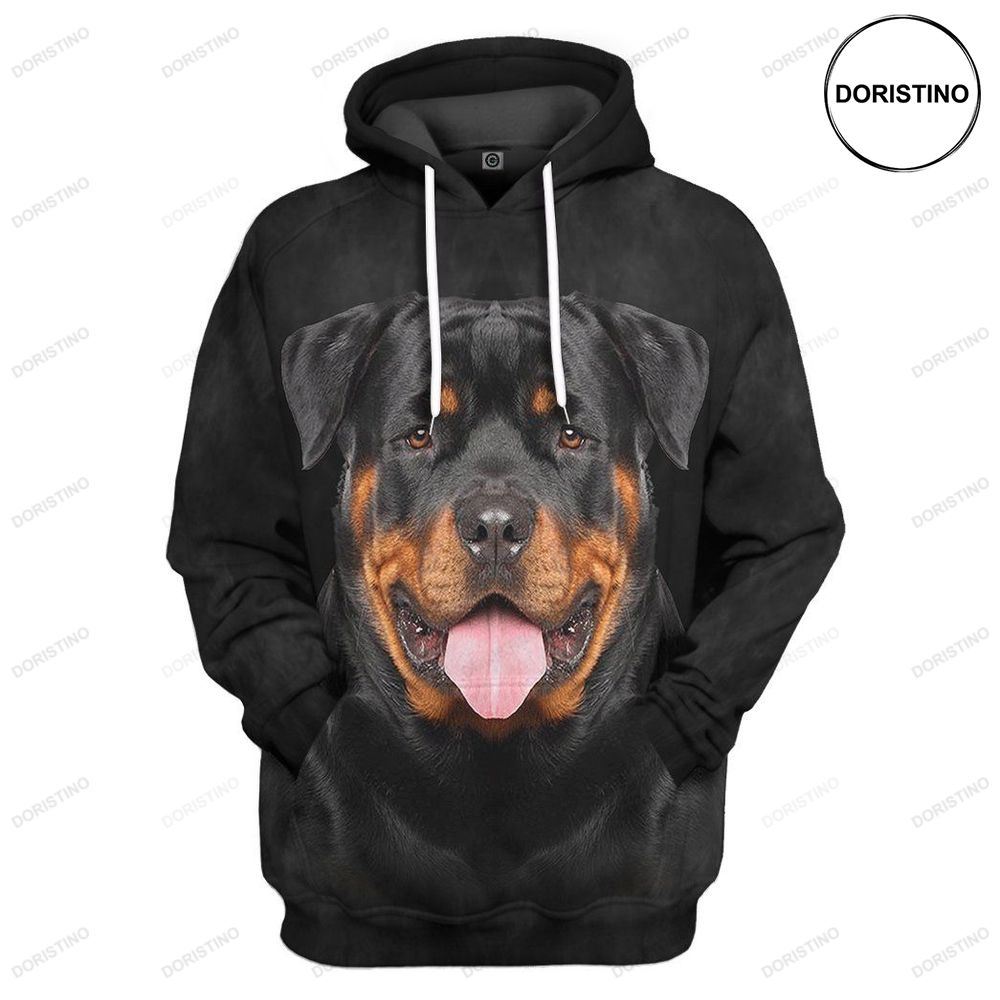Rottweiler Dog All Over Print Hoodie