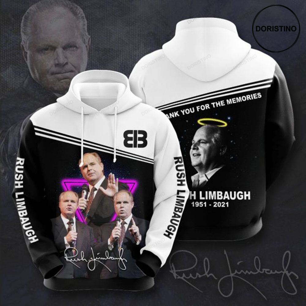 Rush Limbaugh Character Signature Design Gift For Fan Custom Ed All Over Print Hoodie