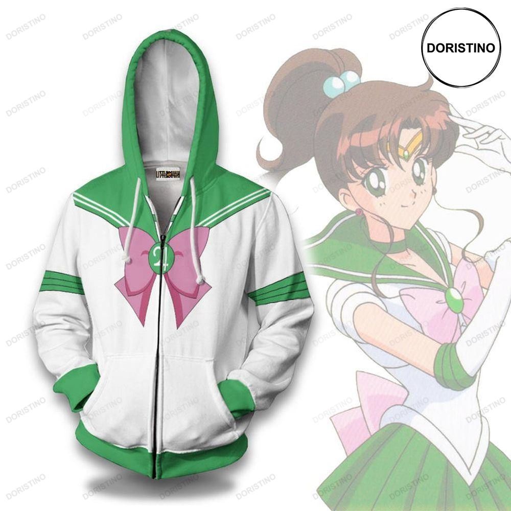 Sailor Jupiter Sailor Moon Amine Casual Awesome 3D Hoodie
