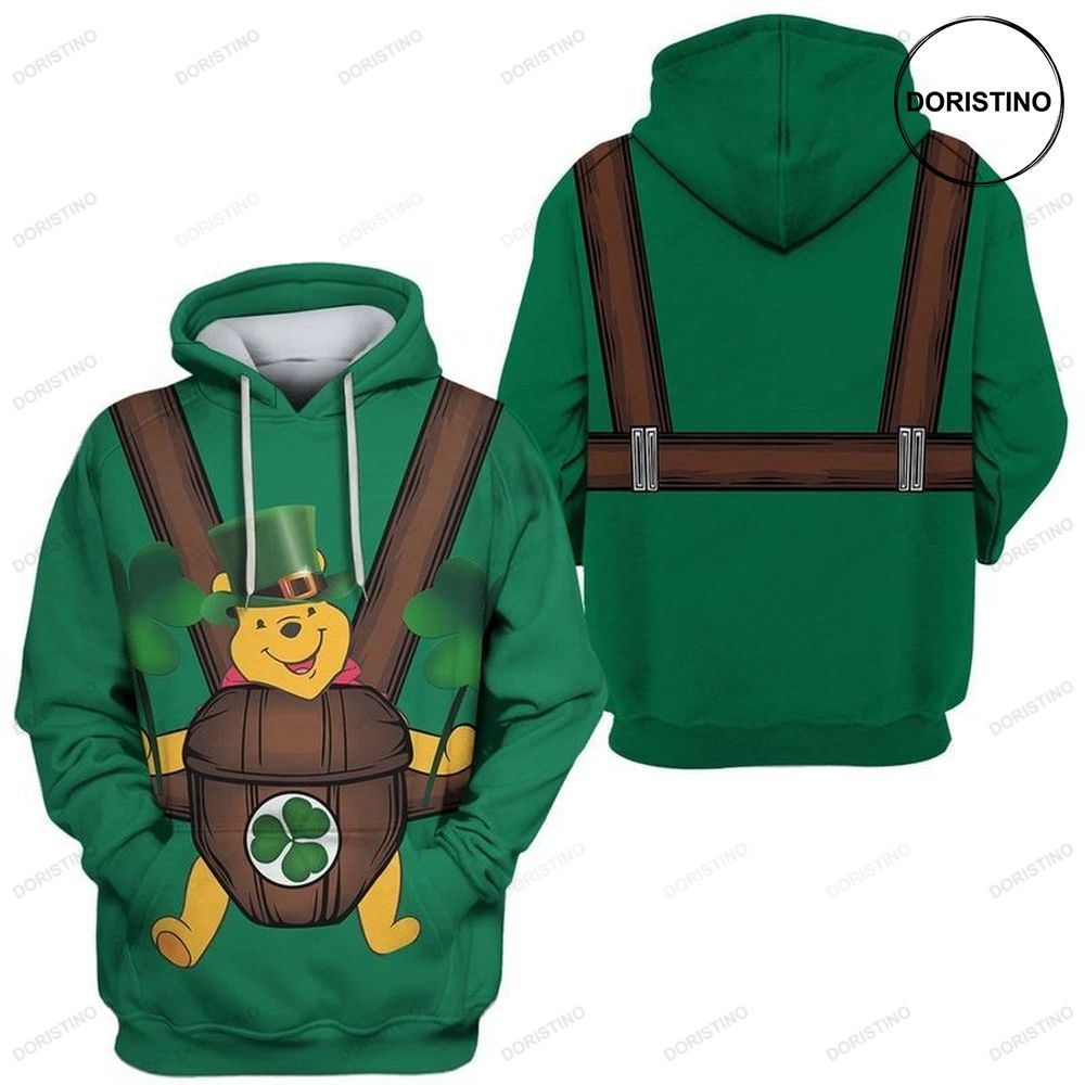 Saint Patrick Day Pooh Apparel Green Limited Edition 3d Hoodie