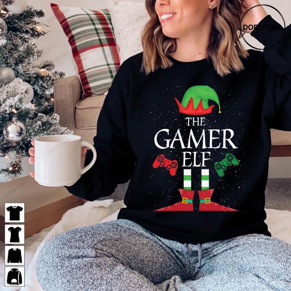 Gamer Elf Christmas 2 Doristino Awesome Shirts