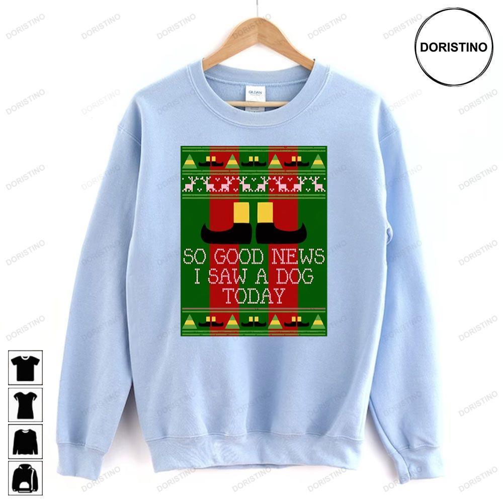Good News Elf Quote Christmas Knit 2 Doristino Limited Edition T-shirts