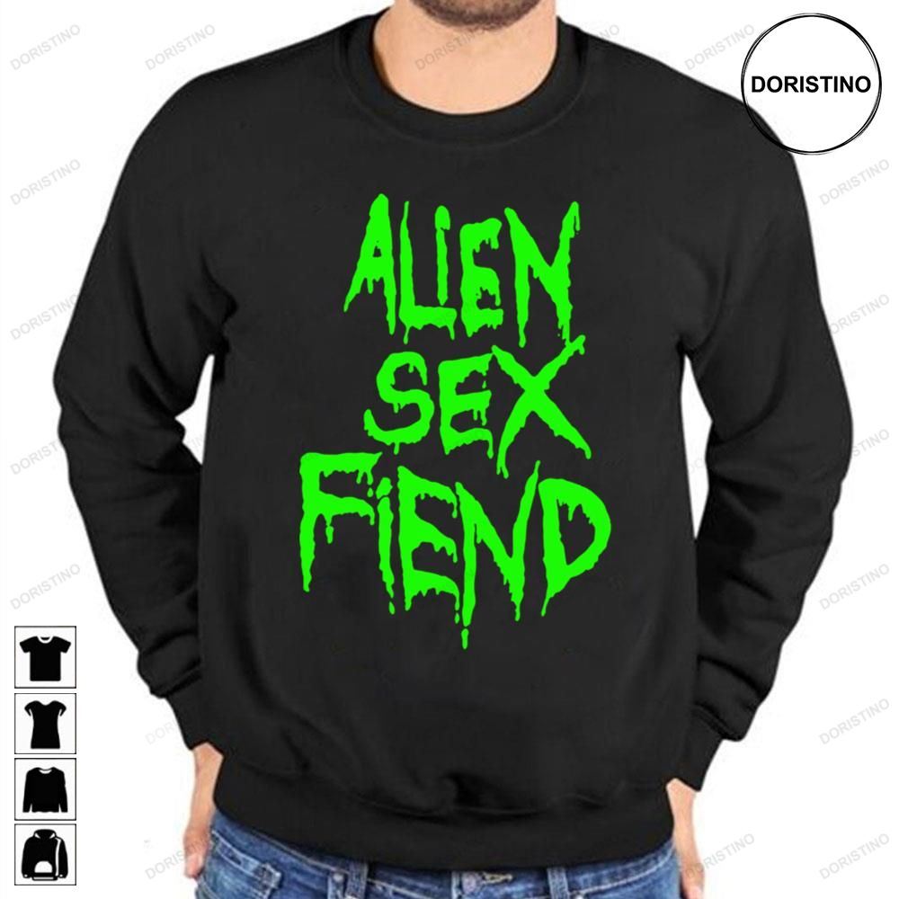 Green Alien Sex Fiend Music Awesome Shirts