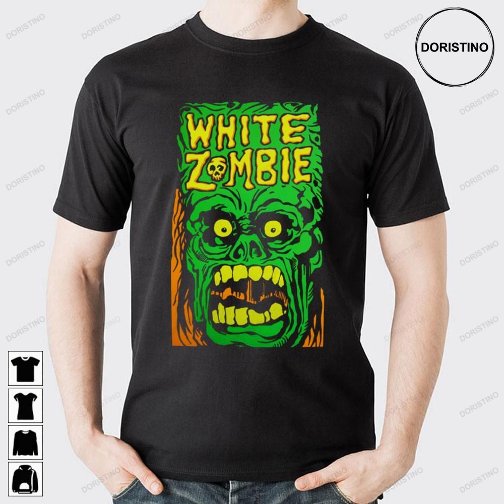 Green Face White Zombie Trending Style