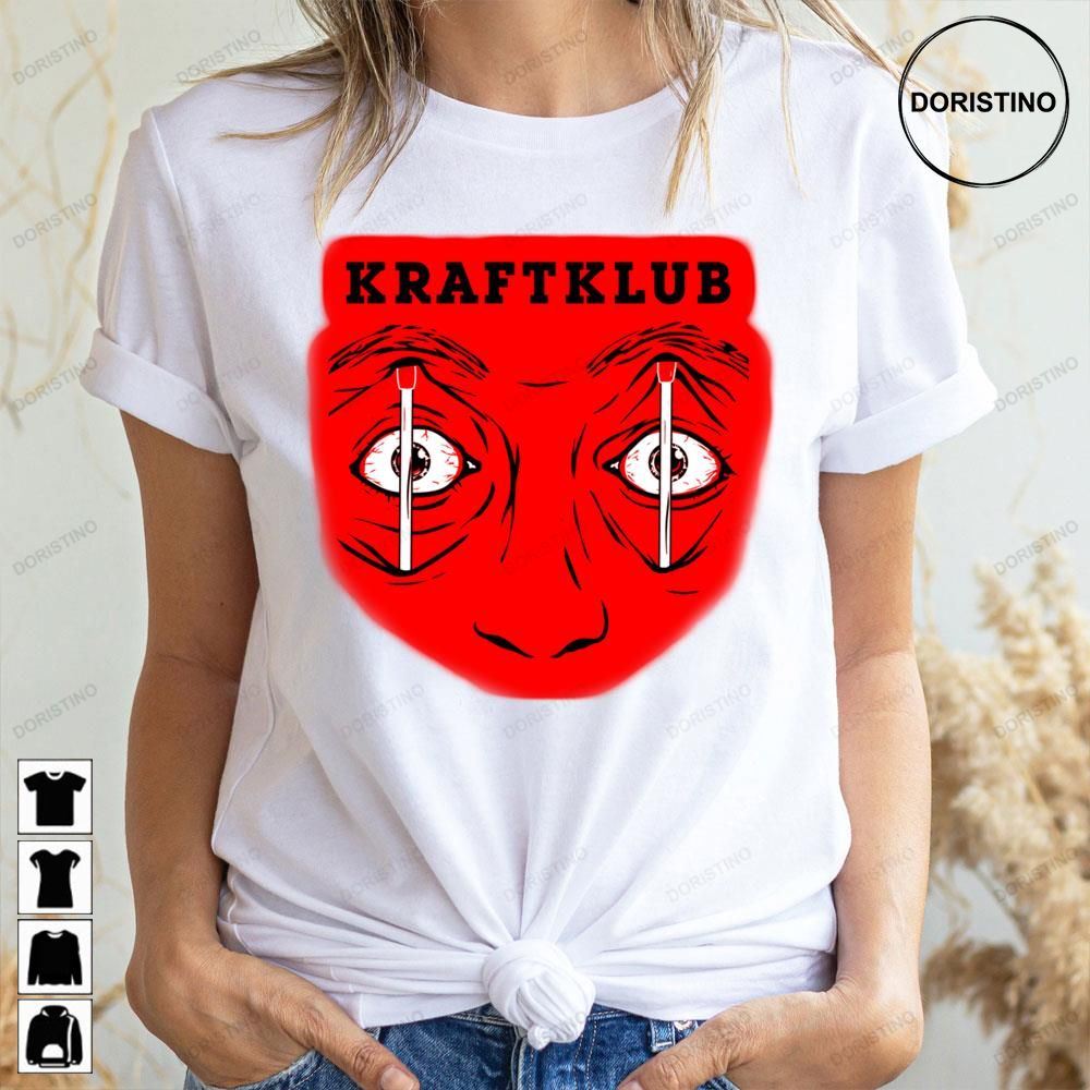 Red Music Rock Indie Of Kraftklub Limited Edition T-shirts