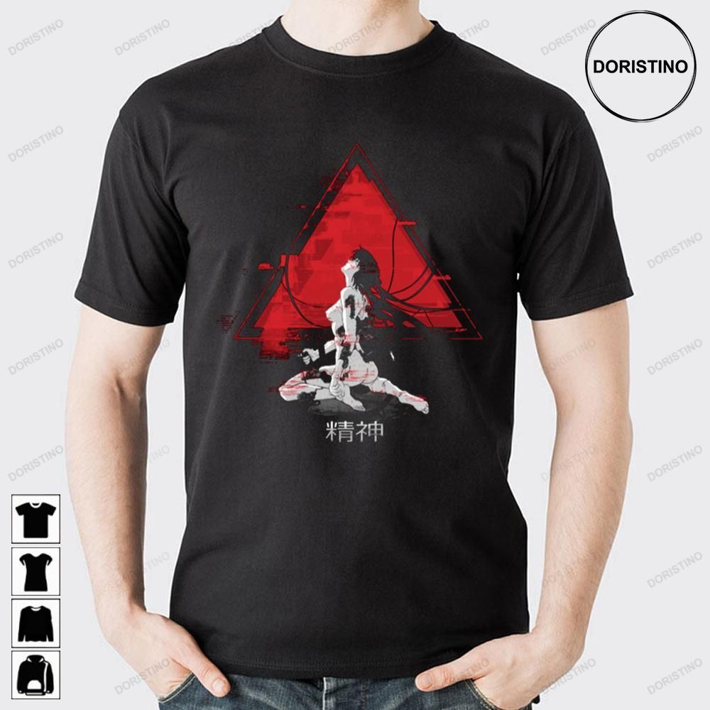 Red Retro Ghost In The Shell Limited Edition T-shirts