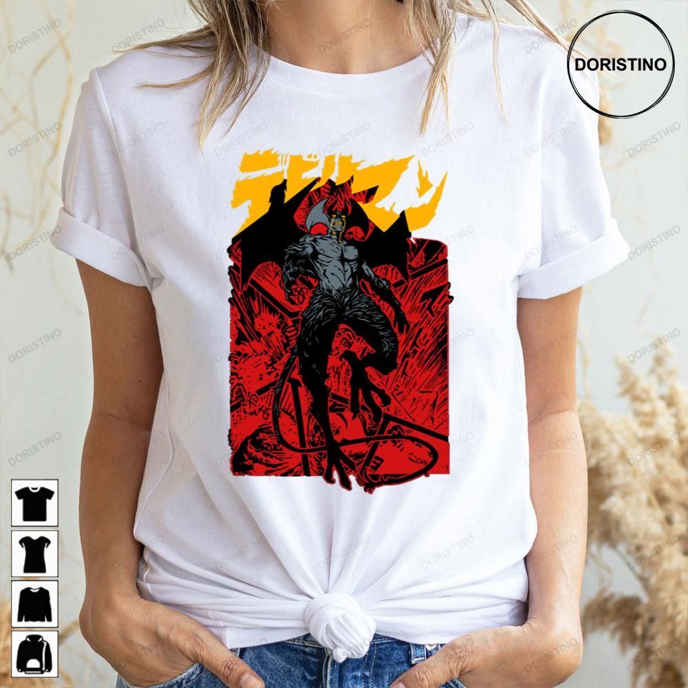 Red Yellow Art Devilman Crybaby Trending Style