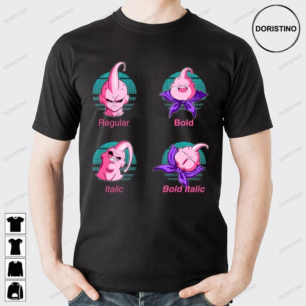 Regular Bold Italic Bold Italic Fat Buu Font Dragon Ball Trending Style