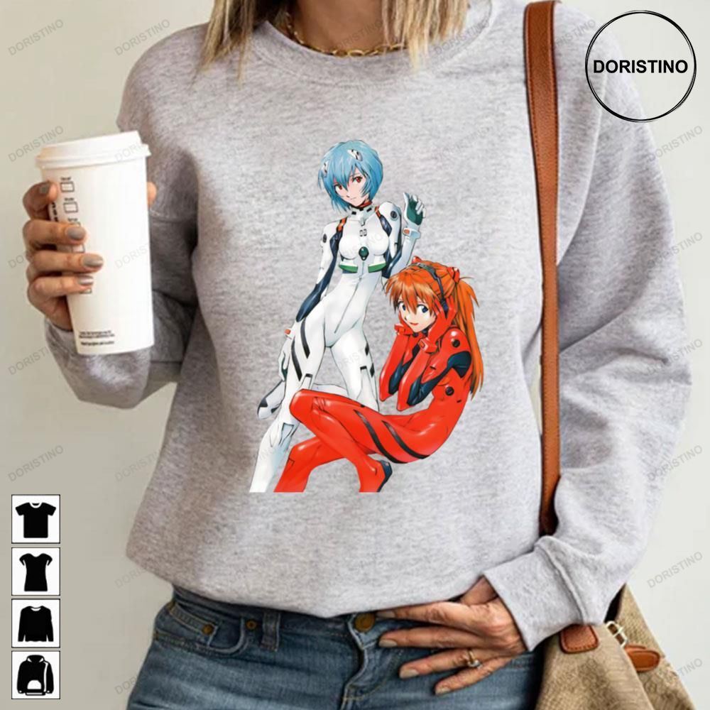 Rei And Asuka Neon Genesis Evangelion Awesome Shirts
