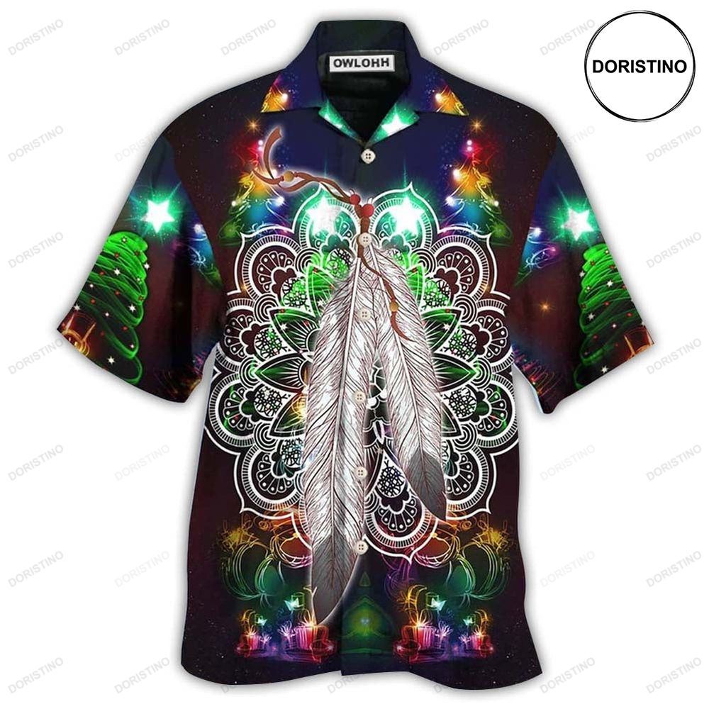 Native Feather Mandala Merry Christmas Stunning Limited Edition Hawaiian Shirt