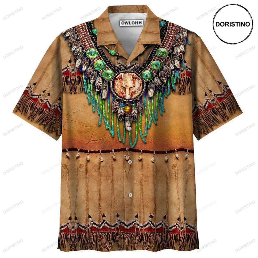 Native Love Peace Brown Limited Edition Hawaiian Shirt