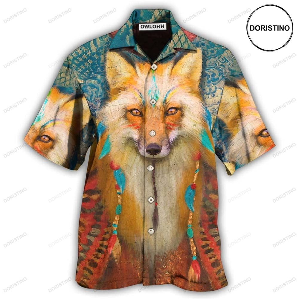 Native Love Peace Wolf Awesome Hawaiian Shirt