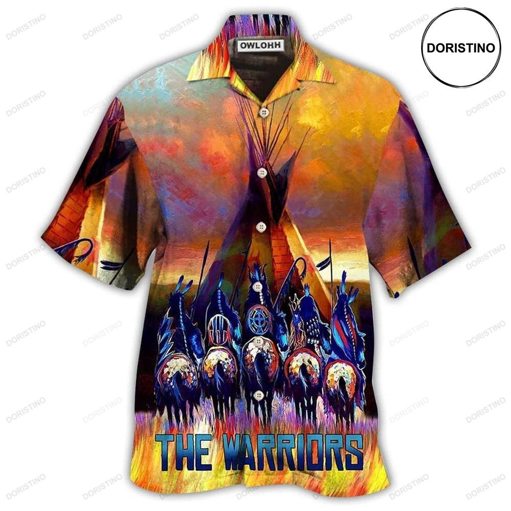 Native Pride Peaceful Forever The Warriors Limited Edition Hawaiian Shirt