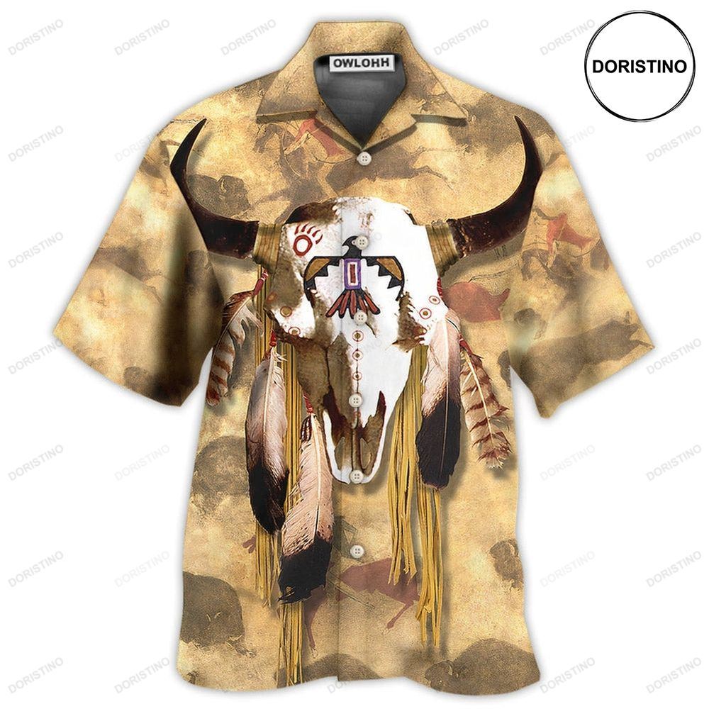 Native Skull Love Peace Limited Edition Hawaiian Shirt