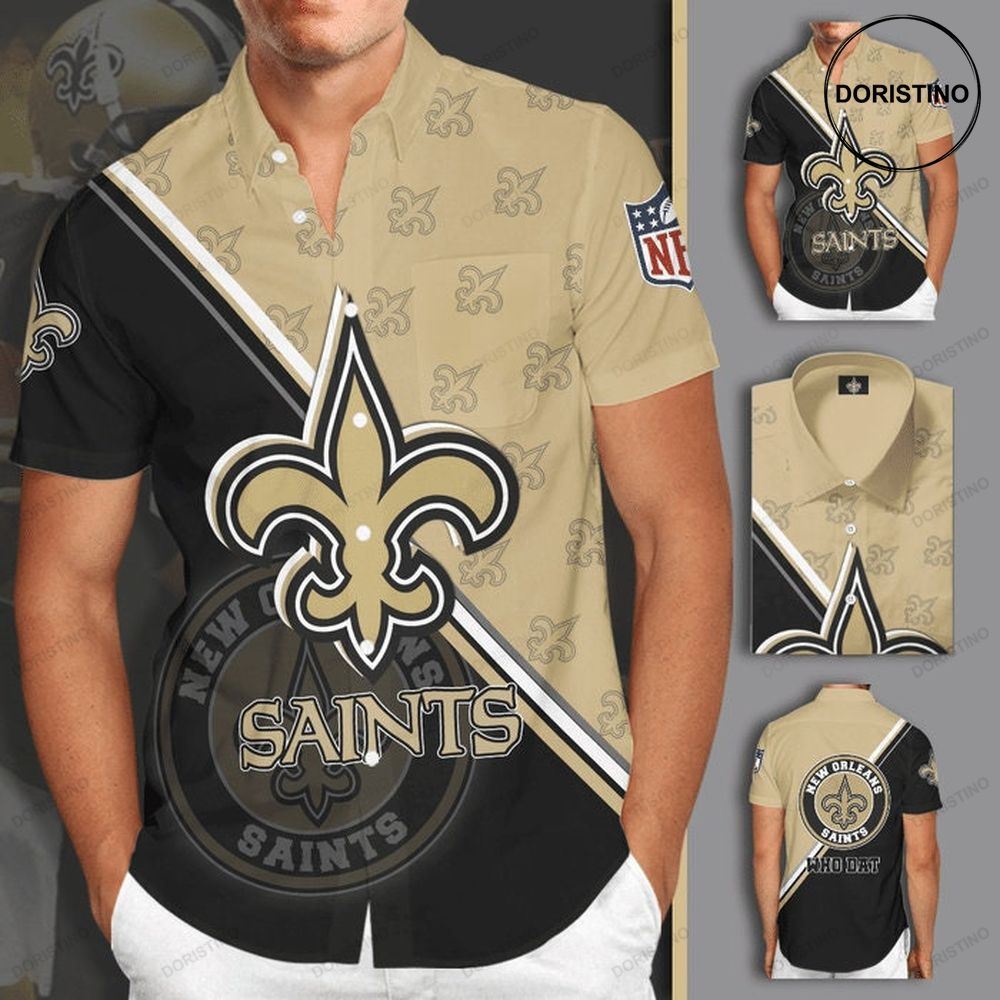 New Orleans Saints Short Sleeve Hgi036 Hawaiian Shirt