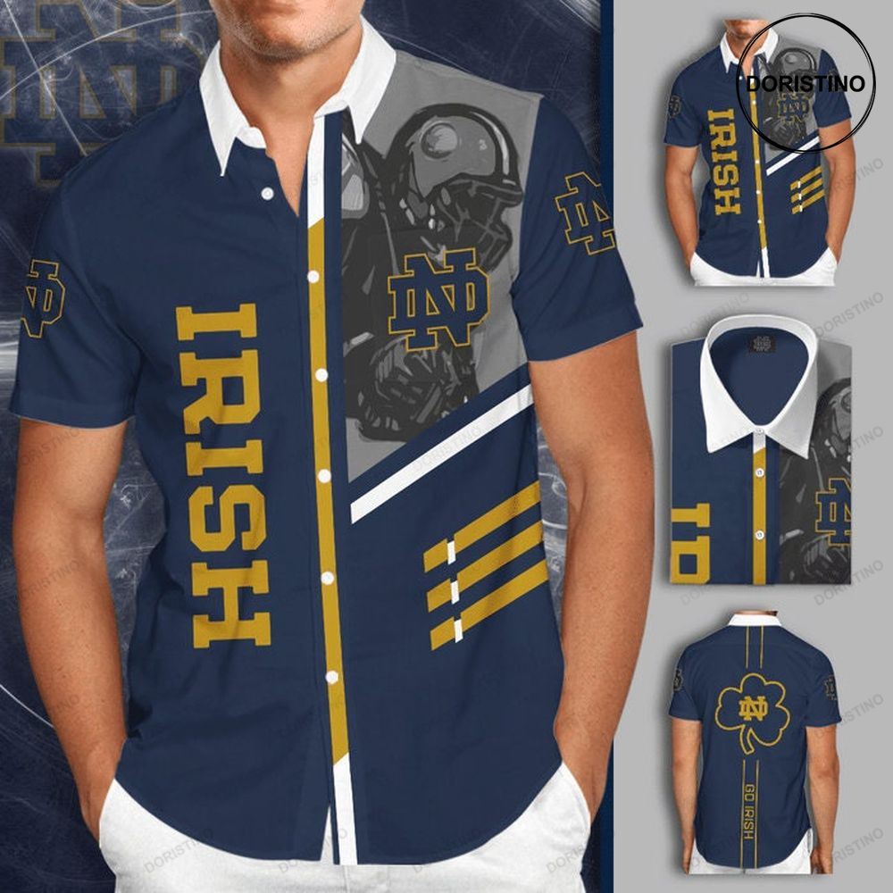 Notre Dame Fighting Irish Short Sleeve Hgi176 Hawaiian Shirt