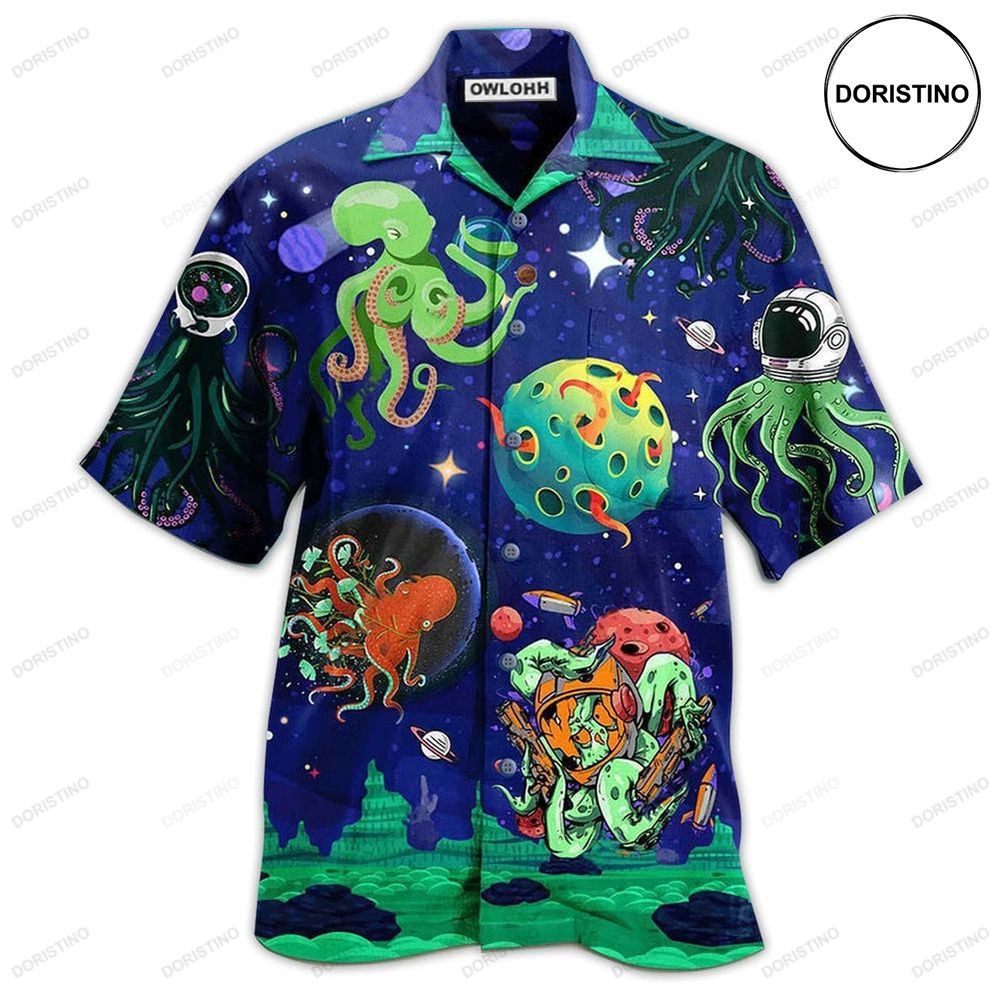 Octopus Astronaut Hawaiian Shirt