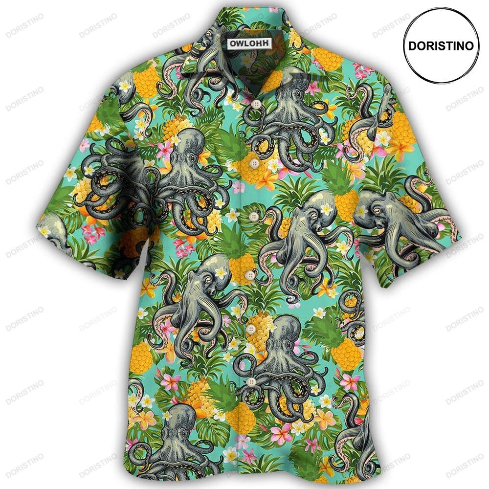 Octopus Tropical Peace Life Limited Edition Hawaiian Shirt