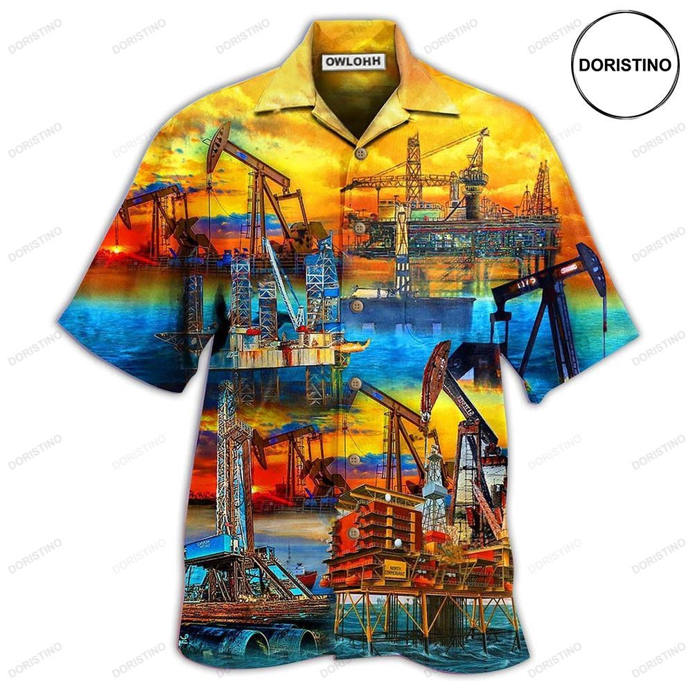 Oil Sunset At The Oil Field Limited Edition Hawaiian Shirt