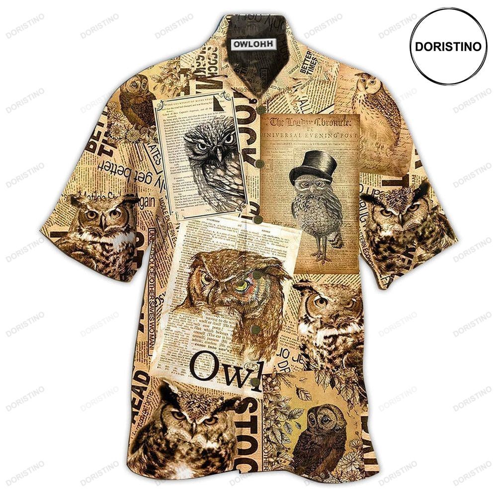 Owl Paper Retro Vintage Limited Edition Hawaiian Shirt