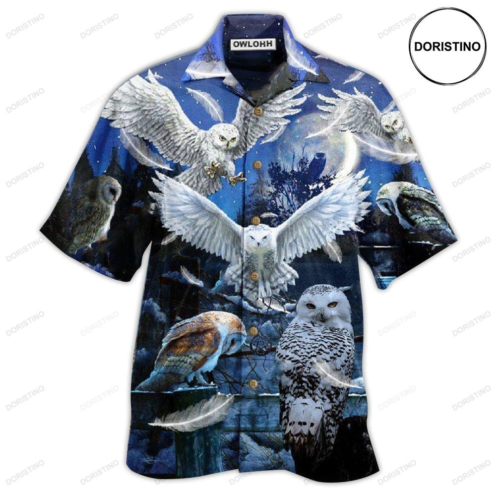 Owl Sing At Silent Night Cool Limited Edition Hawaiian Shirt