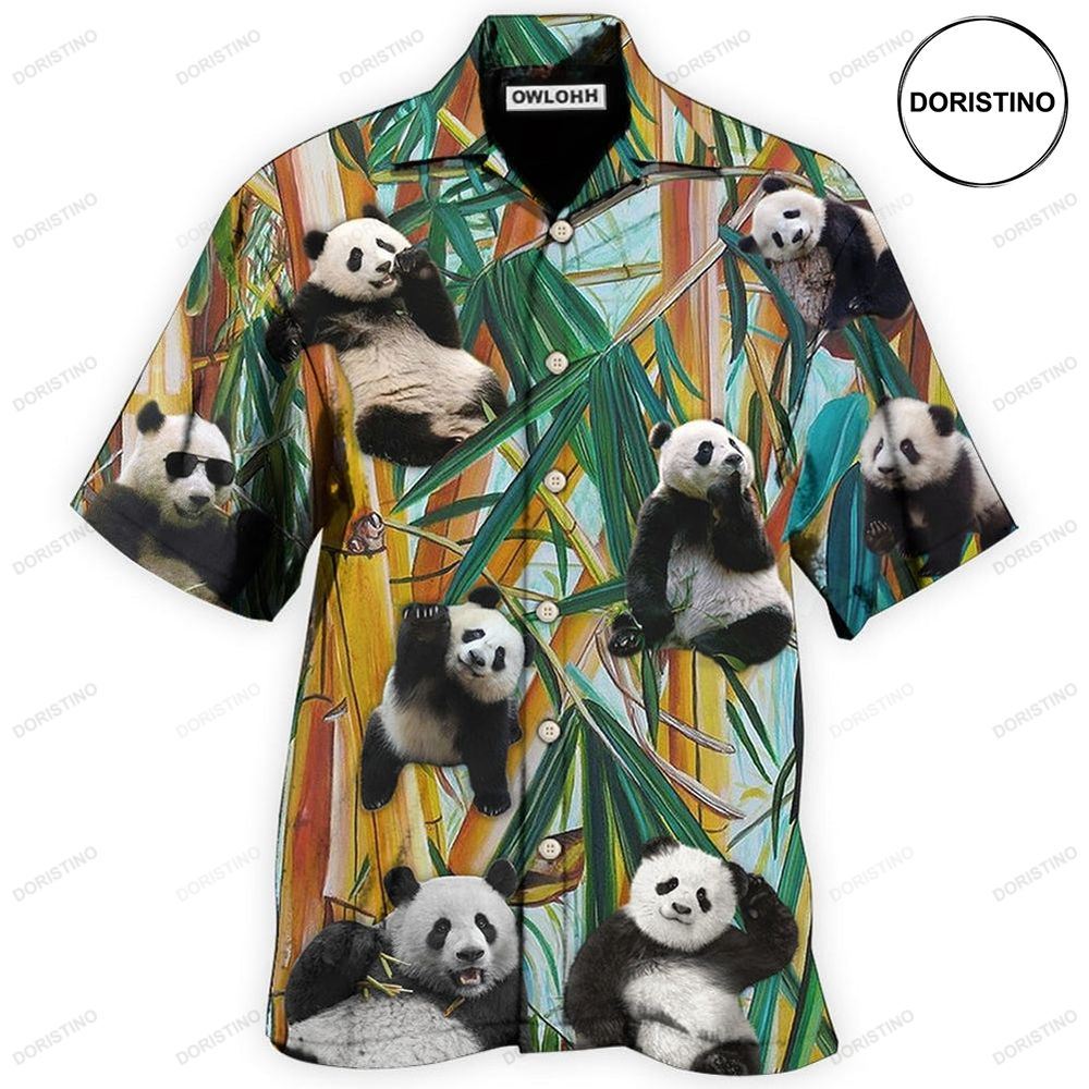 Panda Cute Panda Play Alone Awesome Hawaiian Shirt