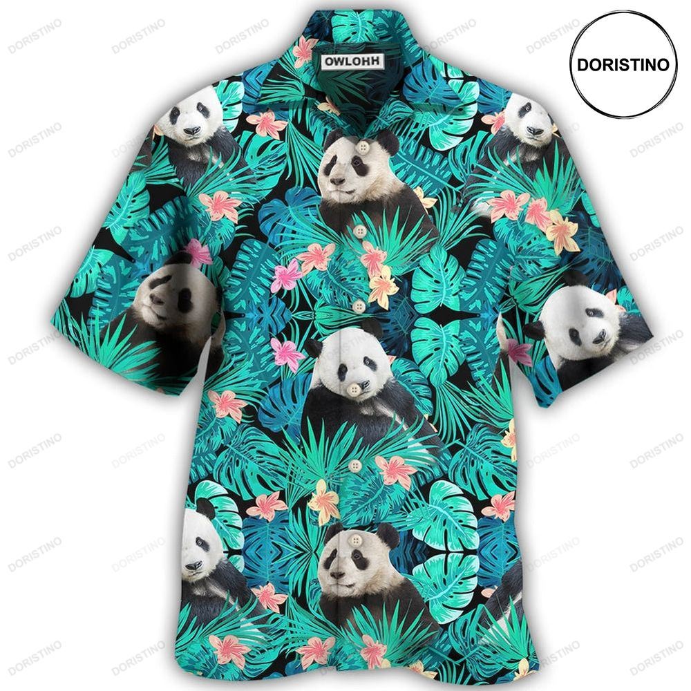 Panda Tropical Summer Awesome Hawaiian Shirt