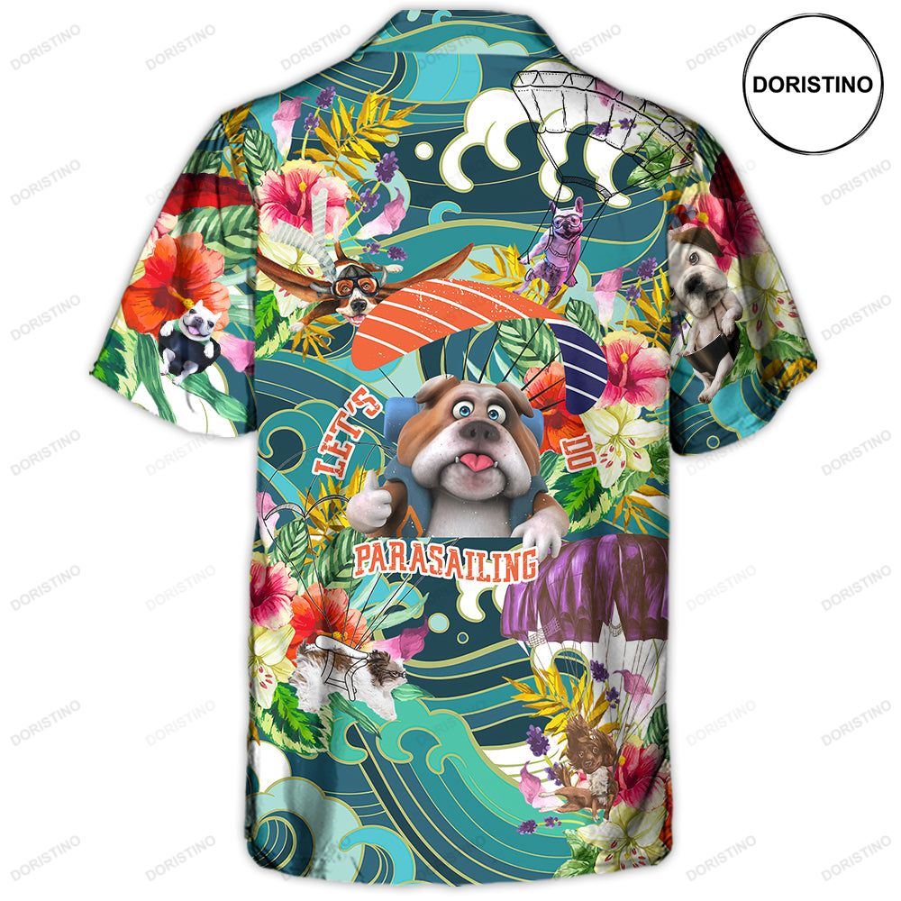 Parasailing Dog Let's Do Parasailing Limited Edition Hawaiian Shirt