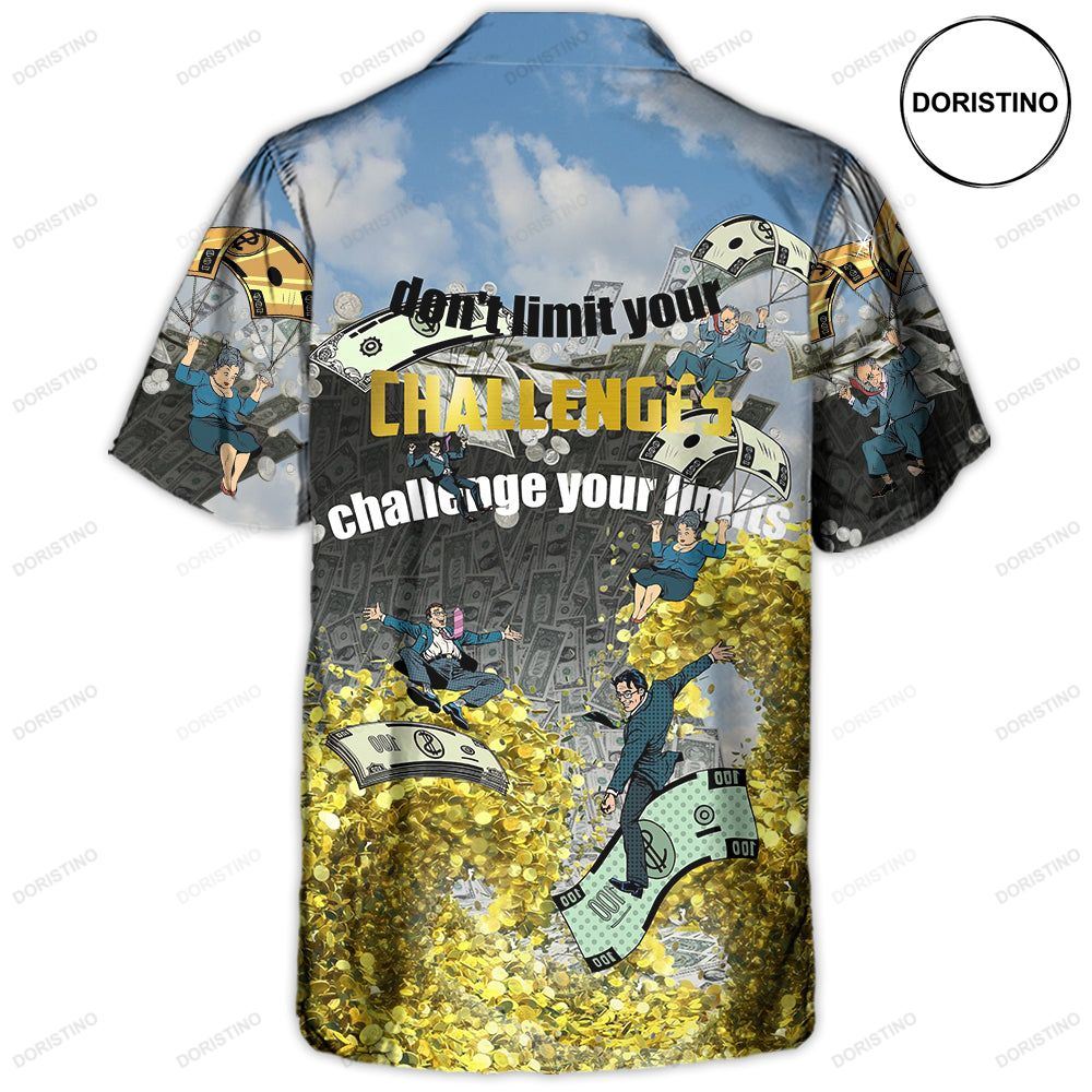Parasailing Don't Limit Your Challenges Challenge Your Limit Limited Edition Hawaiian Shirt