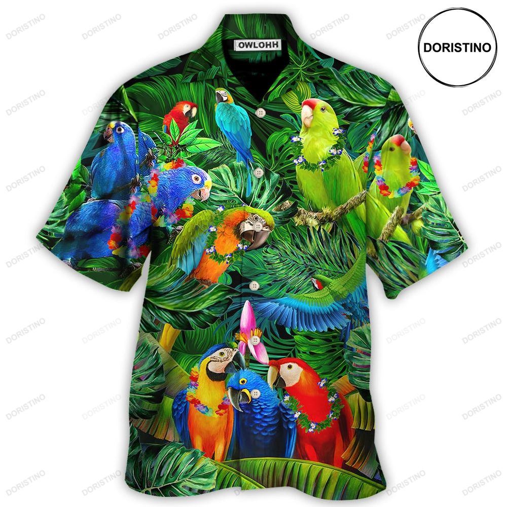 Parrot Couple Love Happiness Hawaiian Shirt