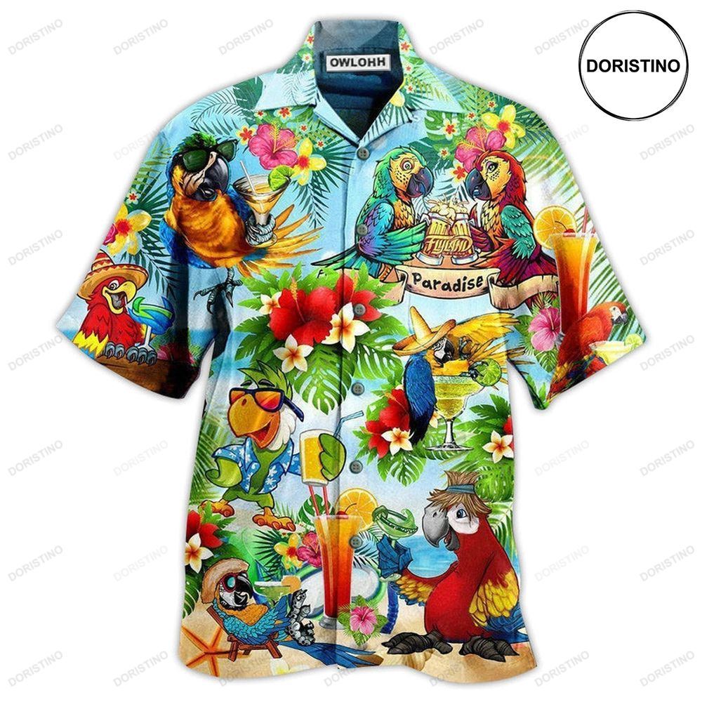 Parrot Love Life Happiness Limited Edition Hawaiian Shirt