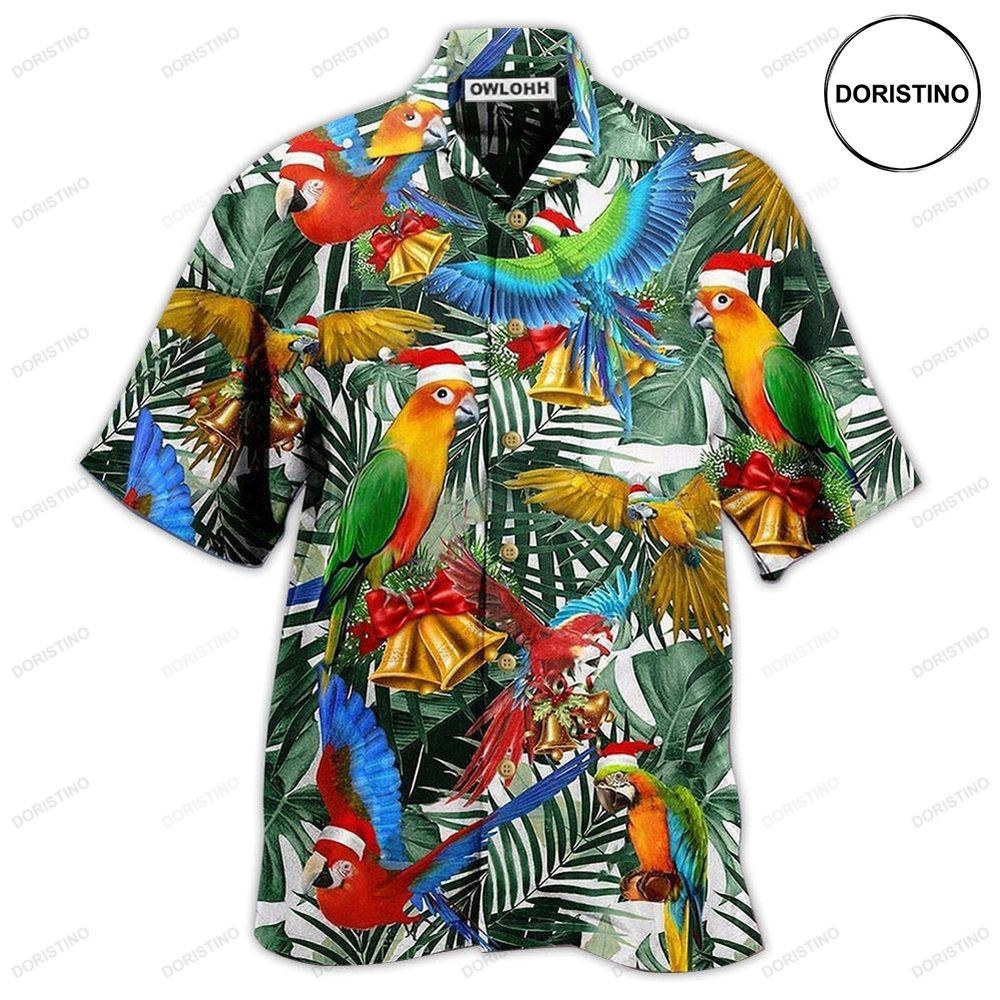 Parrot Love Xmas Awesome Hawaiian Shirt