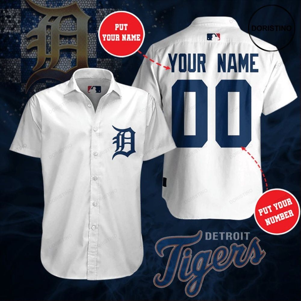 Personalized Detroit Tigers Short Sleeve Hgi111 Hawaiian Shirt