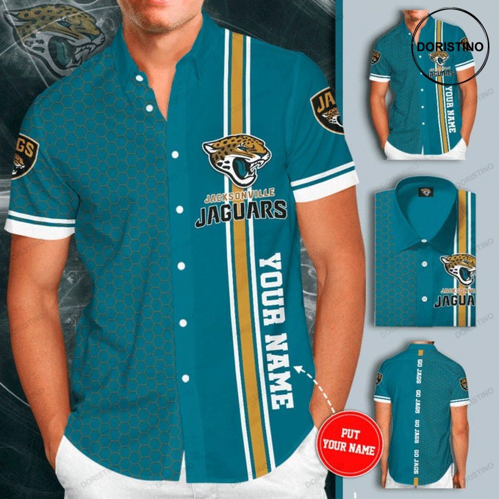 Personalized Jacksonville Jaguars Short Sleeve Hgi083 Hawaiian Shirt