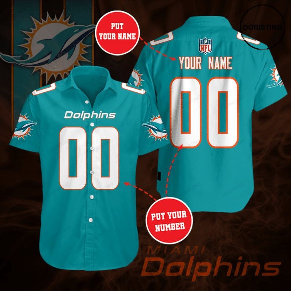 Personalized Miami Dolphins Short Sleeve Hgi061 Limited Edition Hawaiian Shirt