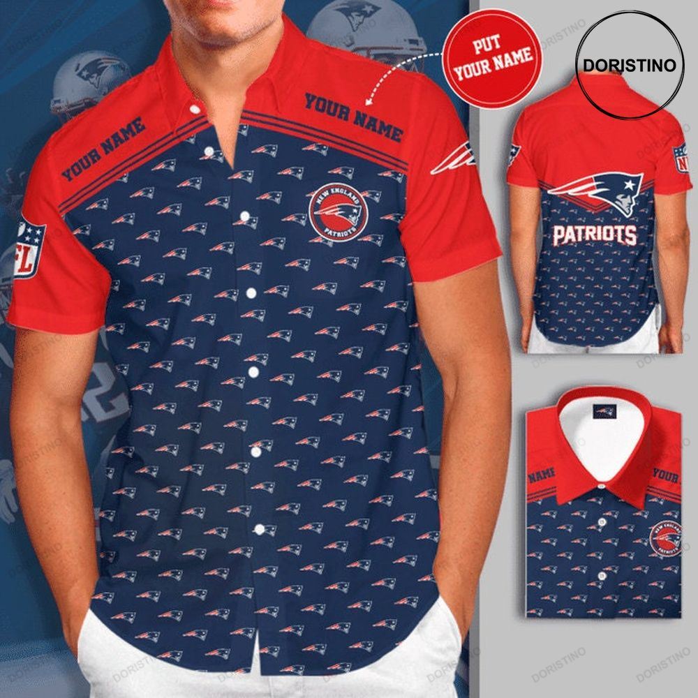 Personalized New England Patriots Short Sleeve Hgi049 Limited Edition Hawaiian Shirt