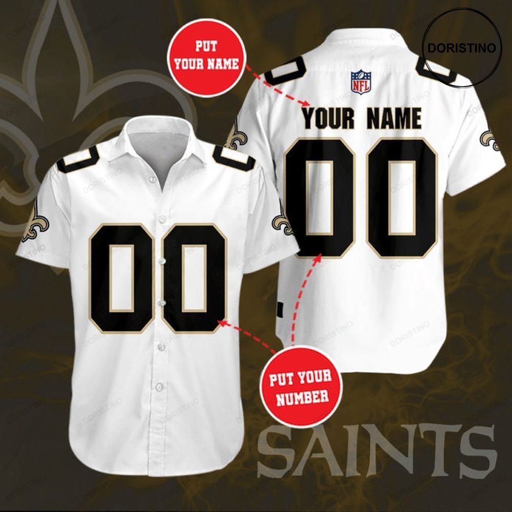 Personalized New Orleans Saints Short Sleeve Hgi034 Limited Edition Hawaiian Shirt