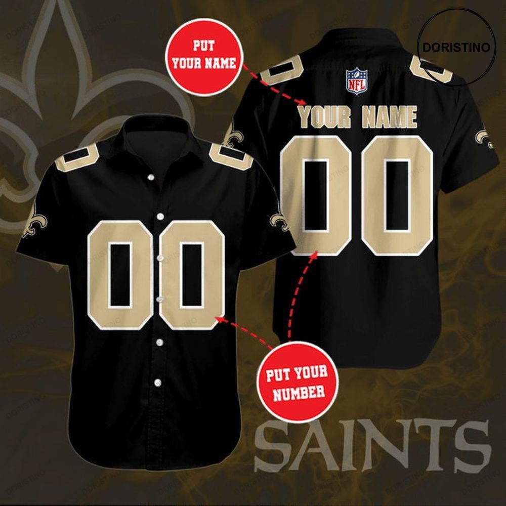 Personalized New Orleans Saints Short Sleeve Hgi038 Limited Edition Hawaiian Shirt