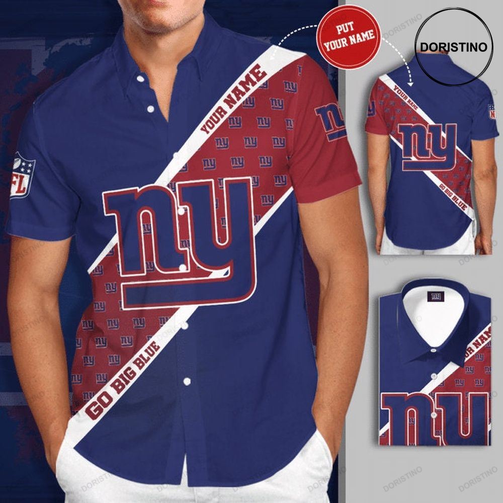 Personalized New York Giants Short Sleeve Hgi045 Limited Edition Hawaiian Shirt