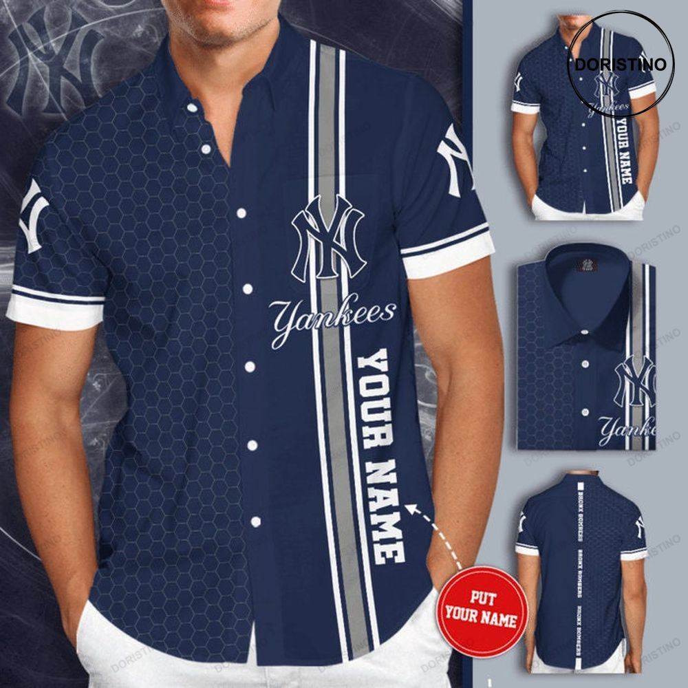 Personalized New York Yankees Short Sleeve Hgi157 Limited Edition Hawaiian Shirt