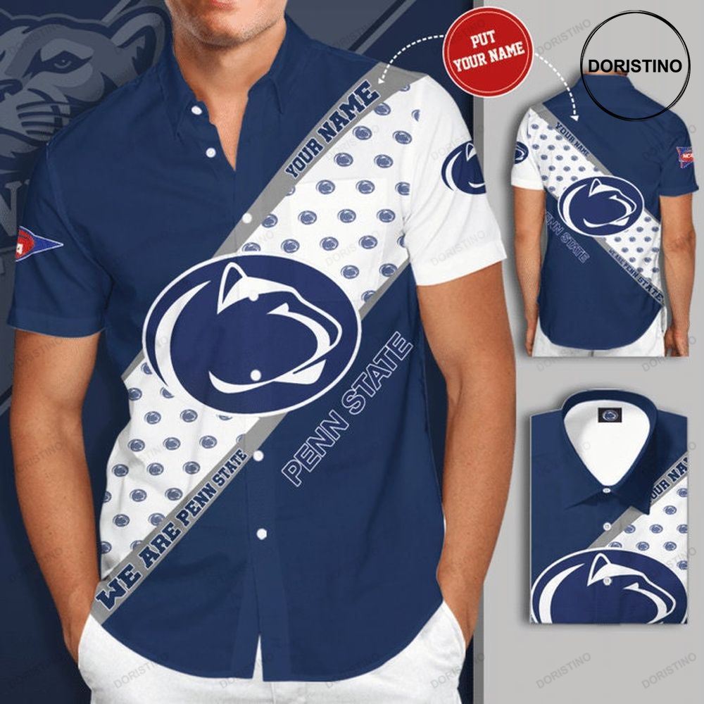 Personalized Penn State Nittany Lions Short Sleeve Hgi183 Hawaiian Shirt