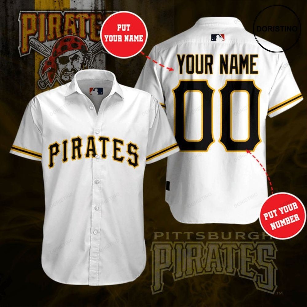 Personalized Pittsburgh Pirates Short Sleeve Hgi124 Awesome Hawaiian Shirt