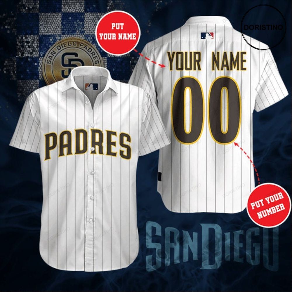 Personalized San Diego Padres Short Sleeve Hgi128 Awesome Hawaiian Shirt