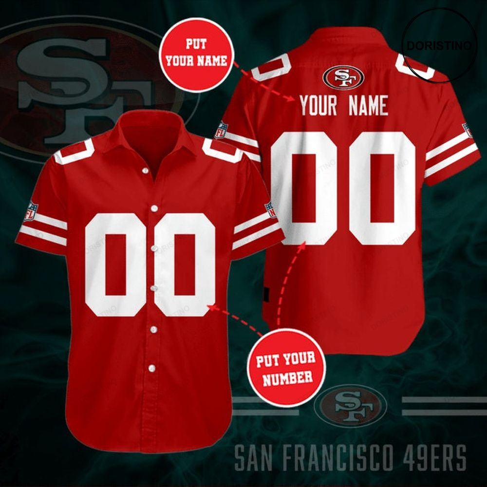 Personalized San Francisco 49ers Short Sleeve Hgi018 Hawaiian Shirt