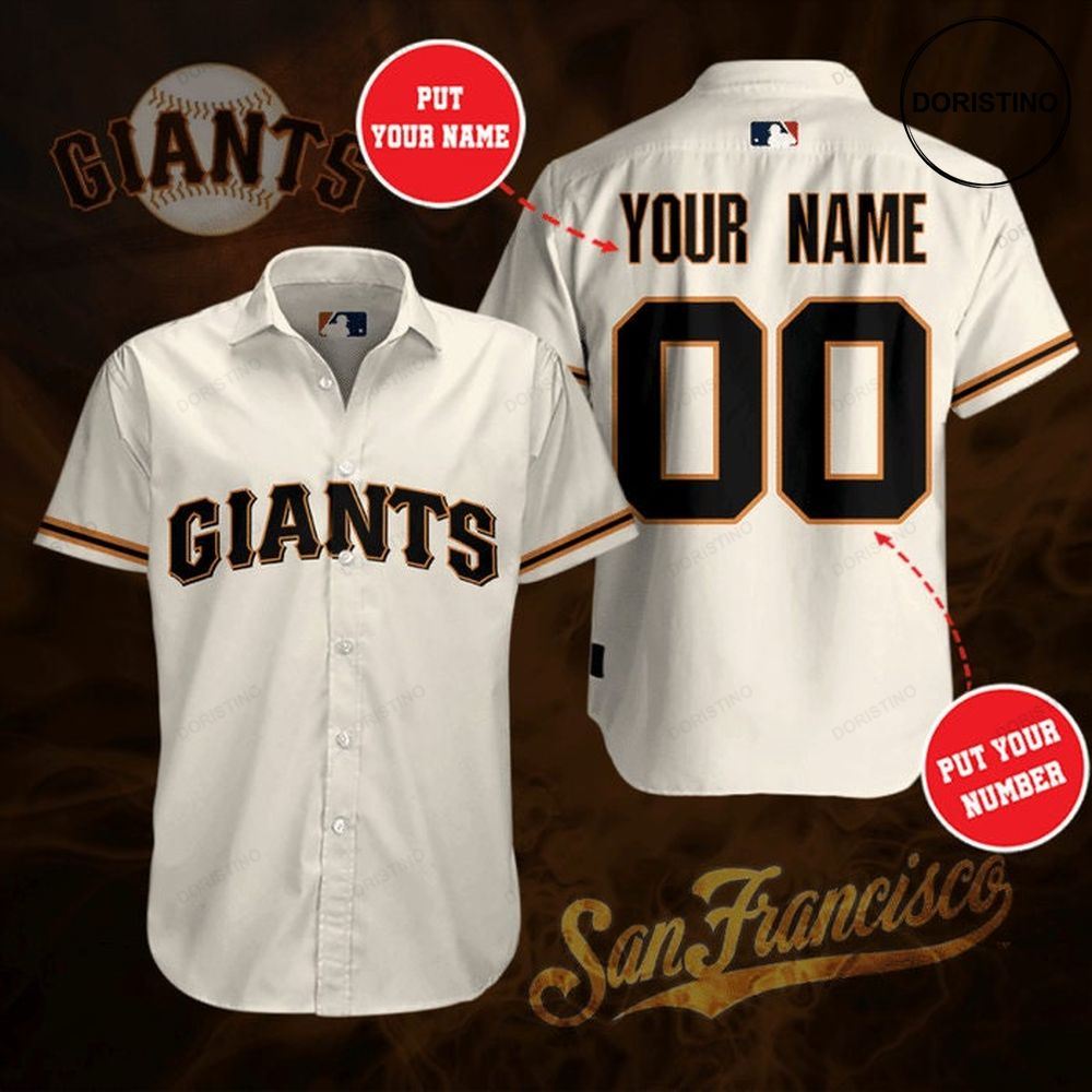 Personalized San Francisco Giants Short Sleeve Hgi131 Hawaiian Shirt